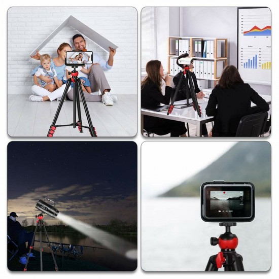 T60 Mobile Phone Holder With Bluetooth Remote Control Camera Tripod For IPhone/Galaxy/Huawei/ For Gopro For SLR T60 Mobile Phone Holder With Bluetooth Remote Control Camera Tripod For IPhone/Galaxy/Huawei/ For Gopro For SLR