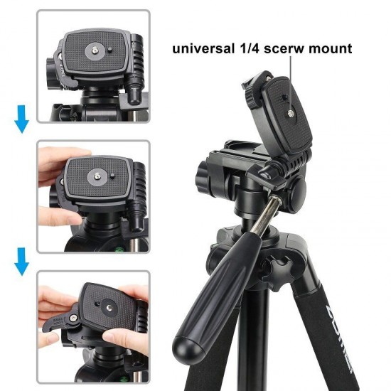 Tripod Q222 Monopod Camera Stand Multi-function Flexible Professional Tripod for Travel Smartphone Camera DSLR Projector Tripod Q222 Monopod Camera Stand Multi-function Flexible Professional Tripod for Travel Smartphone Camera DSLR Projector