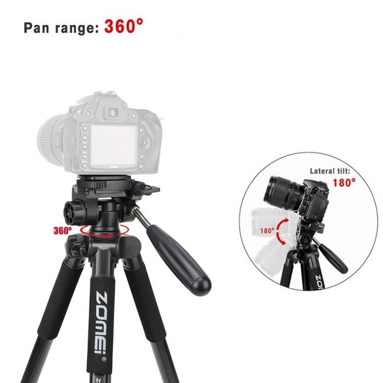 Tripod Q222 Monopod Camera Stand Multi-function Flexible Professional Tripod for Travel Smartphone Camera DSLR Projector