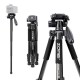 Tripod Q222 Monopod Camera Stand Multi-function Flexible Professional Tripod for Travel Smartphone Camera DSLR Projector