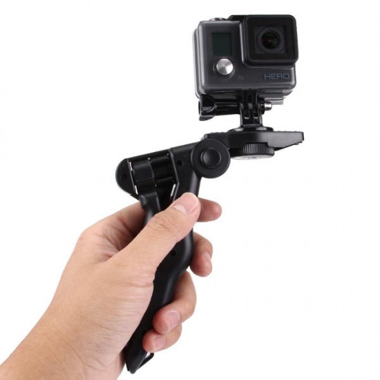 Grip Folding Tripod Mount with Adapter Screws for Gopro SJCAM Yi Action Camera