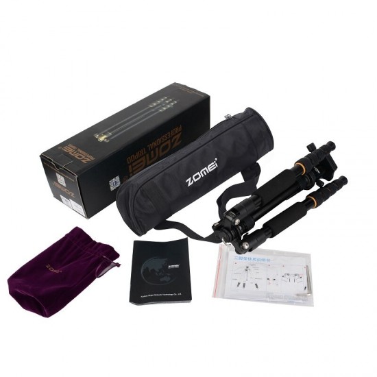 Q666 Lightweight Portable Professional Travel Camera Tripod Monopod Aluminum Ball Head Compact for Digital SLR DSLR Camera