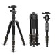 Q666 Lightweight Portable Professional Travel Camera Tripod Monopod Aluminum Ball Head Compact for Digital SLR DSLR Camera