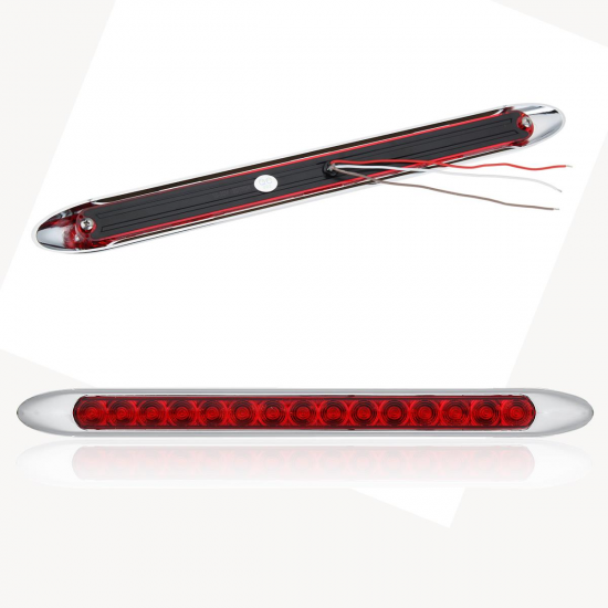 10-30V 15 LED Ultra-slim Trailer Truck Caravan Tail Light Stop Reverse Turn Signal Indicator light