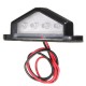 10-30V 4 LED Rear License Plate Light Lamp Truck Trailer Waterproof