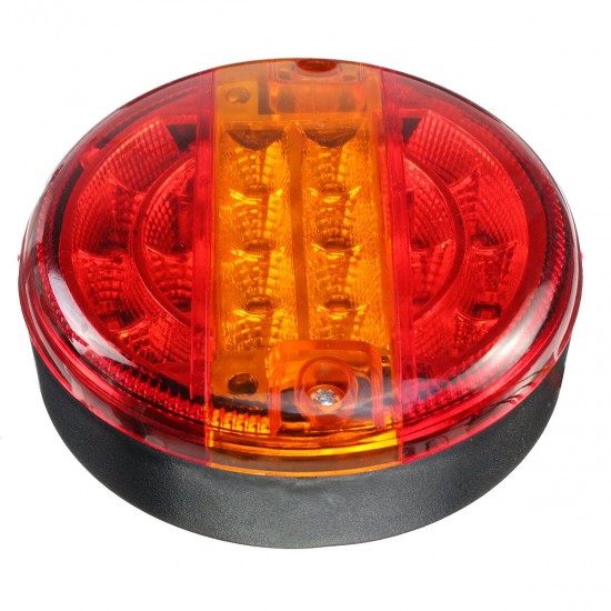 10-30V Car Rear Tail Light Round Hamburger LED Lamp For Lorry Truck Van Trailer