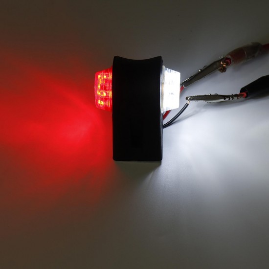 12/24V Mini Rubber LED Double Side Marker Lights Tail Brake Turn Signal Lamp For Trailer Truck