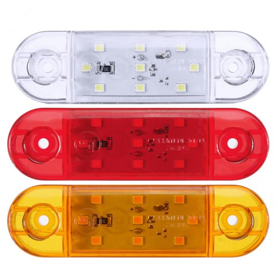 12/4/6/10X 9LED Dash ide Marker Lights Lamp 12V 24V Truck Trailer Caravan Lorry Van