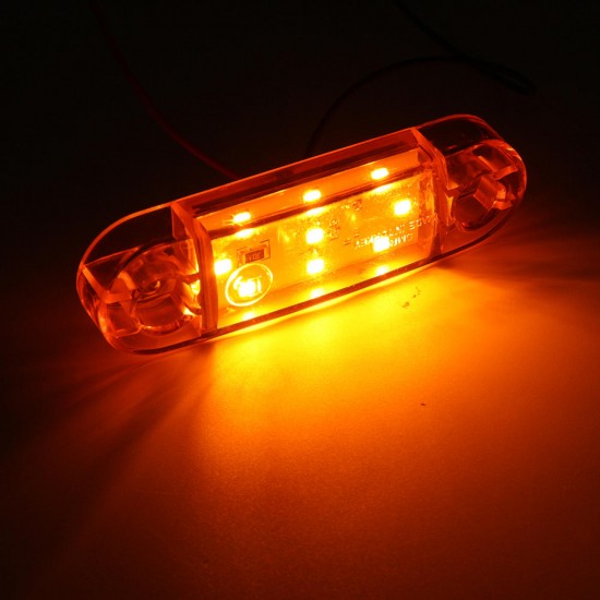 12/4/6/10X 9LED Dash ide Marker Lights Lamp 12V 24V Truck Trailer Caravan Lorry Van