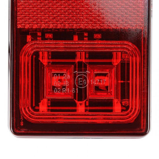 12V 16 LED Car Tail Light 4 LED License Plate Lamp for Truck Trailer Boat