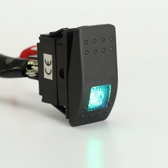 12V 20A SPST LED ON/OFF Illuminated Rocker Toggle Switch For Car Van Boat Marine 12V 20A SPST LED ON/OFF Illuminated Rocker Toggle Switch For Car Van Boat Marine