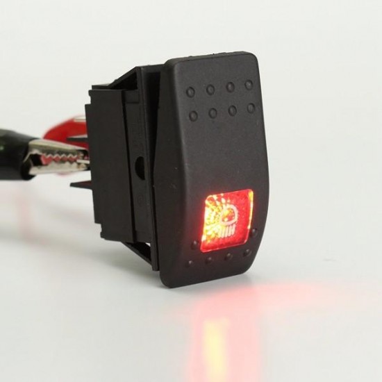 12V 20A SPST LED ON/OFF Illuminated Rocker Toggle Switch For Car Van Boat Marine 12V 20A SPST LED ON/OFF Illuminated Rocker Toggle Switch For Car Van Boat Marine