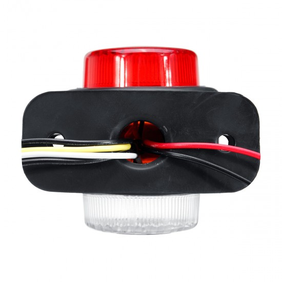 12V-24V 11 LED Double Side Marker Light Indicator Lamp Rubber Outline For Trailer Truck Caravan Van