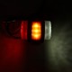 12V-24V 11 LED Double Side Marker Light Indicator Lamp Rubber Outline For Trailer Truck Caravan Van