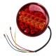 12V 25LED Hamburger Rear Tail Lamp Round Stop Indicator Light for Trailer Truck Caravan Van Bus 12V 25LED Hamburger Rear Tail Lamp Round Stop Indicator Light for Trailer Truck Caravan Van Bus