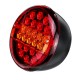 12V 25LED Hamburger Rear Tail Lamp Round Stop Indicator Light for Trailer Truck Caravan Van Bus 12V 25LED Hamburger Rear Tail Lamp Round Stop Indicator Light for Trailer Truck Caravan Van Bus