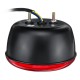 12V 25LED Hamburger Rear Tail Lamp Round Stop Indicator Light for Trailer Truck Caravan Van Bus