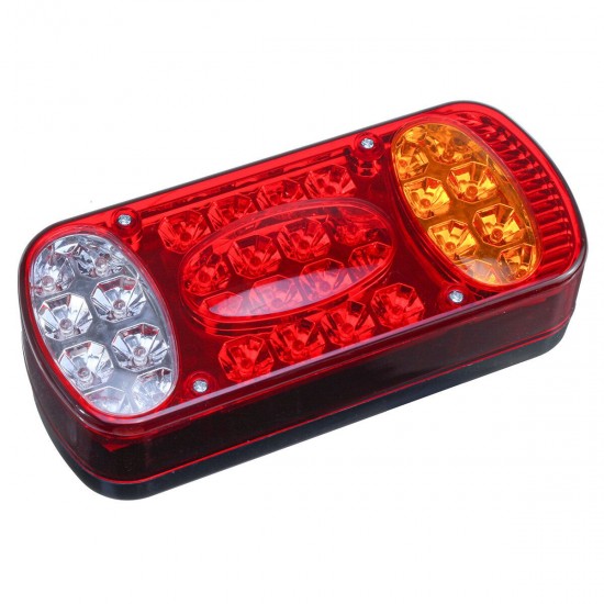 12V 32 LED Rear Stop Light Tail Brake Indicator Lamp Truck Trailer Van Caravan