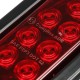 12V 4W 6000K 10LED Car Tail Light Rear Turn Signal Side Marker Lamp for Truck Trailer