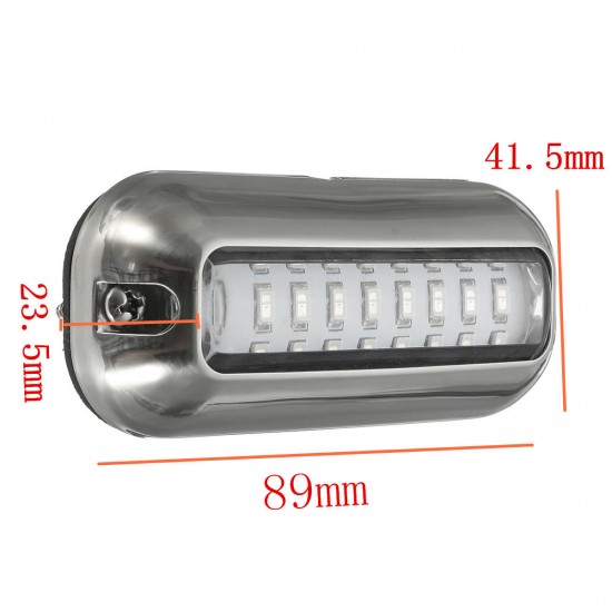 12V 50W 27LED 316 Stainless Steel Boat Transom Lamp Underwater Pontoon Marine Lights For Boat