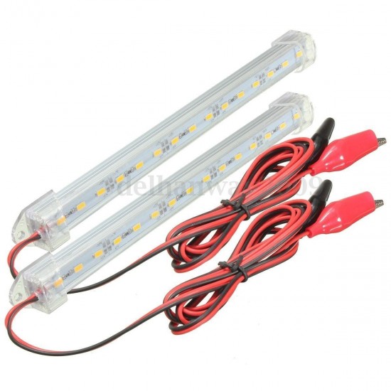 12V 50cm Car Clear LED 5630 SMD Interior Strip Light Bar Van Caravan Fish Tank