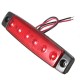 12V 6LED Truck Bus Trailer Side Marker Indicator Light Lamp 12V 6LED Truck Bus Trailer Side Marker Indicator Light Lamp
