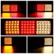 12V 75 LED Rear Tail Lights Brake Reverse Lamp Red+Yellow+White Waterproof For Truck Ute Boat Trailer 12V 75 LED Rear Tail Lights Brake Reverse Lamp Red+Yellow+White Waterproof For Truck Ute Boat Trailer