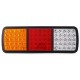 12V 75 LED Rear Tail Lights Brake Reverse Lamp Red+Yellow+White Waterproof For Truck Ute Boat Trailer