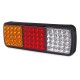 12V 75 LED Rear Tail Lights Brake Reverse Lamp Red+Yellow+White Waterproof For Truck Ute Boat Trailer