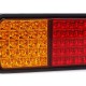 12V 75 LED Rear Tail Lights Brake Reverse Lamp Red+Yellow+White Waterproof For Truck Ute Boat Trailer