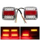 12V LED Caravan Truck Trailer Stop Rear Tail License Plate Indicator Lamp