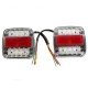 12V LED Caravan Truck Trailer Stop Rear Tail License Plate Indicator Lamp