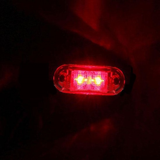 12V LED Side Mark Light Trailer Truck Clearance Lamp DOT&SAE Approved