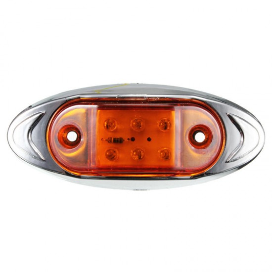 12V Waterproof Side Marker Clearance Lights 6 LED Warning Lamp Bulb 12V Waterproof Side Marker Clearance Lights 6 LED Warning Lamp Bulb