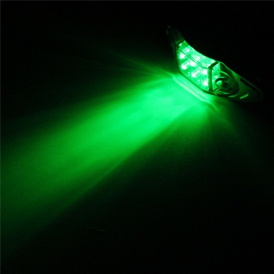 12V Waterproof Side Marker Clearance Lights 6 LED Warning Lamp Bulb