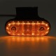 12V/24V 20 LED Side Marker Lights Reflector Lamp Amber With Bracket For Truck Trailer