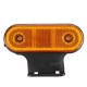 12V/24V 20 LED Side Marker Lights Reflector Lamp Amber With Bracket For Truck Trailer