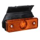 12V/24V LED Side Marker Lights Reflector With Bracket Amber For Trailer Truck