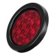 13.5cm 4W LED Round Tail Lights Turn Stop Brake Side Lamp for Truck Trailer ATV Red/ Amber/ White