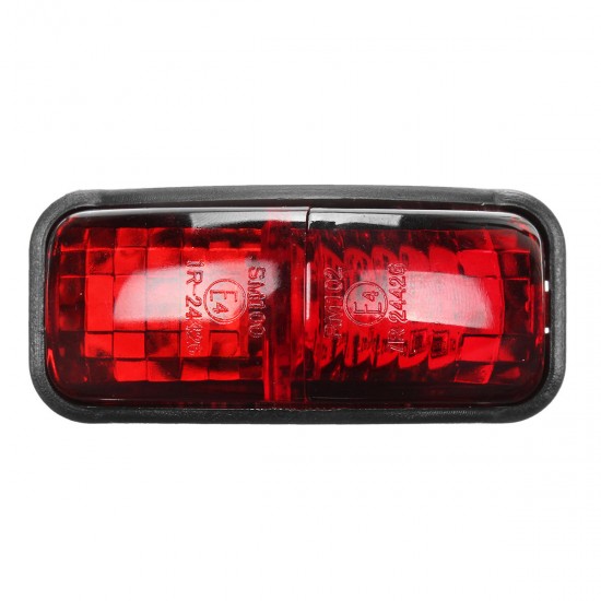 2-SMD LED Side Marker Lights Clearance Lamp 12-30V 54x24mm E4 Red/Yellow/White for Truck Trailer Van