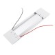 23CM 5W 72 LED White Interior Dome Lights Bar DC 24V 6000K White with Switch for Car Van RV Truck Trailer Boat