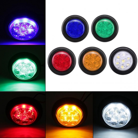 24V LED Mini Small Round Side Marker Light Truck Trailer RV Car Bullet Lamp 24V LED Mini Small Round Side Marker Light Truck Trailer RV Car Bullet Lamp