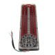 24V Universal Led Flowing Rear Tail Light Brake Stop Lamp Truck Caravan Trailer