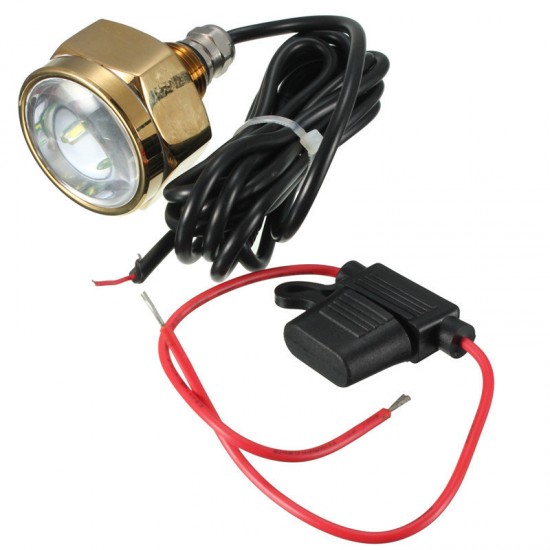 27W 1800LM DC 11-28V Titanium Under Water LED Light for Yacht Boat Car Motorcycle