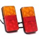 2PCS 12V 10LED Truck Car Rear Tail Light Stop Indicator Lamp Taillight