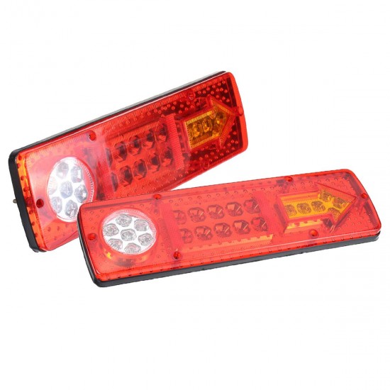 2PCS 12V LED Trailer Truck Rear Tail Brake Stop Turn Light Indicator Reverse Lamp 2PCS 12V LED Trailer Truck Rear Tail Brake Stop Turn Light Indicator Reverse Lamp