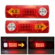 2PCS 12V LED Trailer Truck Rear Tail Brake Stop Turn Light Indicator Reverse Lamp 2PCS 12V LED Trailer Truck Rear Tail Brake Stop Turn Light Indicator Reverse Lamp