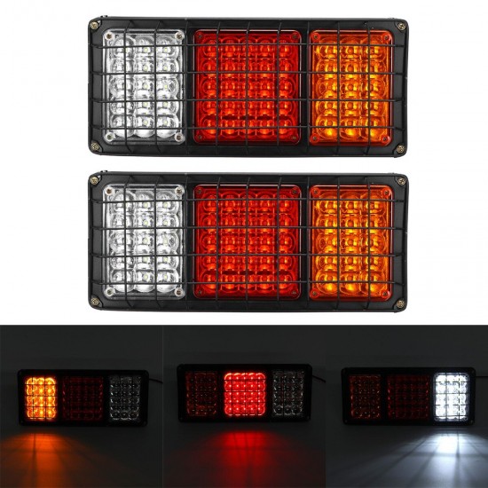 2PCS 24V 55 LED Trailer Lights Rear Tail Light Truck Caravan Stop Indicator Lamps 2PCS 24V 55 LED Trailer Lights Rear Tail Light Truck Caravan Stop Indicator Lamps