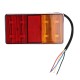 2PCS 8 LED Tail Brake Indicator Lights IP67 Waterproof Red Yellow Color Universal For 12V Truck Trailer