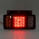 2PCS LED Tail Brake Lights Rear Turn Lamp for 24V Trailer Truck Caravans Boat